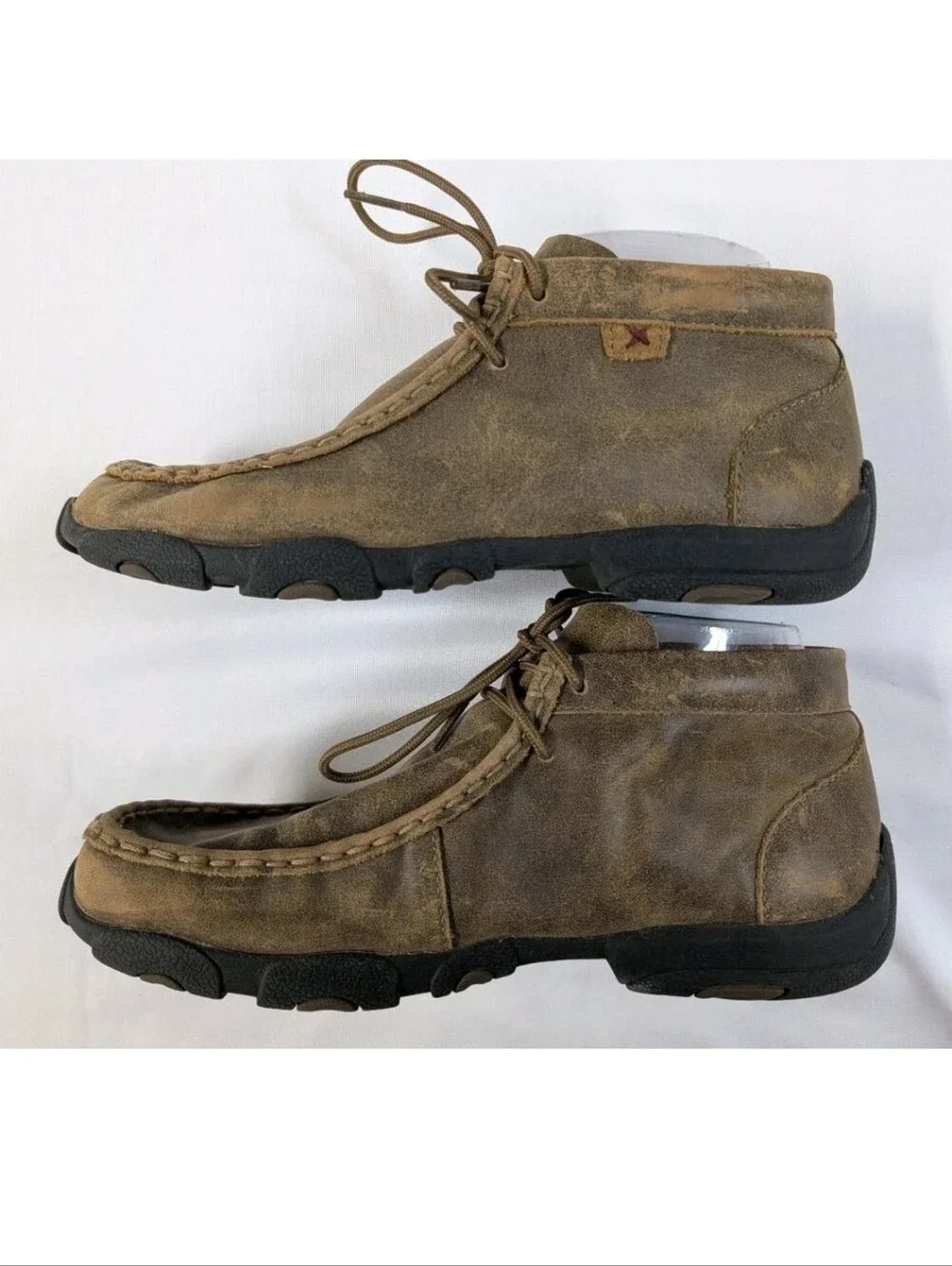 Twisted X Youth Driving Moc Chukka Boots Brown Leather YDM0001 Size 5 M